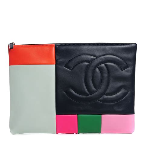 chanel patchwork pouch.